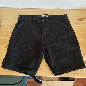 Caterpillar Black Men's Flat Front Work Shorts